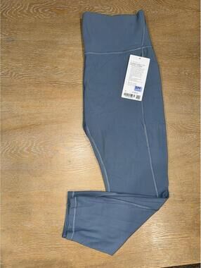 NWT Lululemon Align High-Rise Pant with Pockets 25" SIZE 14 Slate Blue